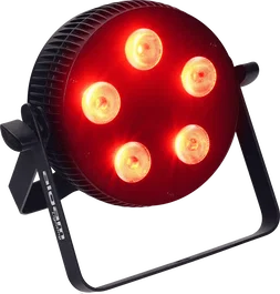 ALGAMLIGHT Projecteur LED 5x10W 4 en 1 RGBW Slim avec DMX512, IP20, 50W - 225x70x220 mm