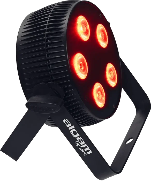 ALGAMLIGHT Projecteur LED 5x10W 4 en 1 RGBW Slim avec DMX512, IP20, 50W - 225x70x220 mm