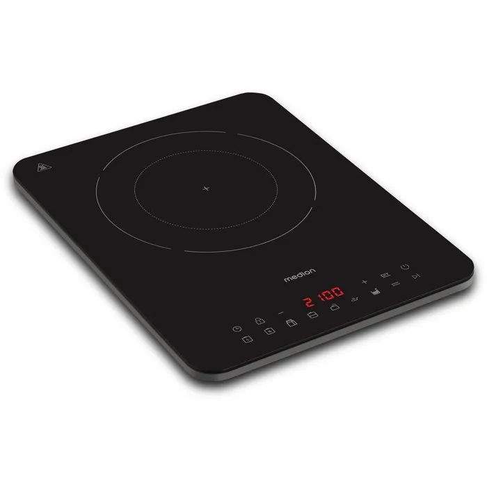 Medion Plaque à induction simple 1 feu Ø 24 cm 2000 W MD 100090 Medion Plaque à induction simple 1 feu Ø 24 cm 2000 W MD 100090