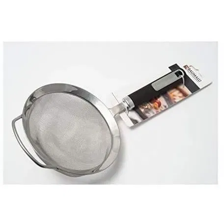 Baumalu Chinois en acier inoxydable et nylon - Passoire fine cuisine - Dimensions 32.5 * 16 * 7.5 cm
