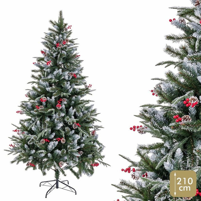 BigBuy Home Sapin de Noël PVC Enneigé 80 x 80 x 210 cm