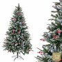 BigBuy Home Sapin de Noël PVC Enneigé 80 x 80 x 210 cm