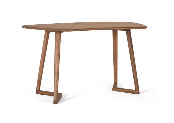 GINER Y COLOMER Bureau en bois d'acacia massif, plateau irrégulier, couleur naturelle, design artisanal