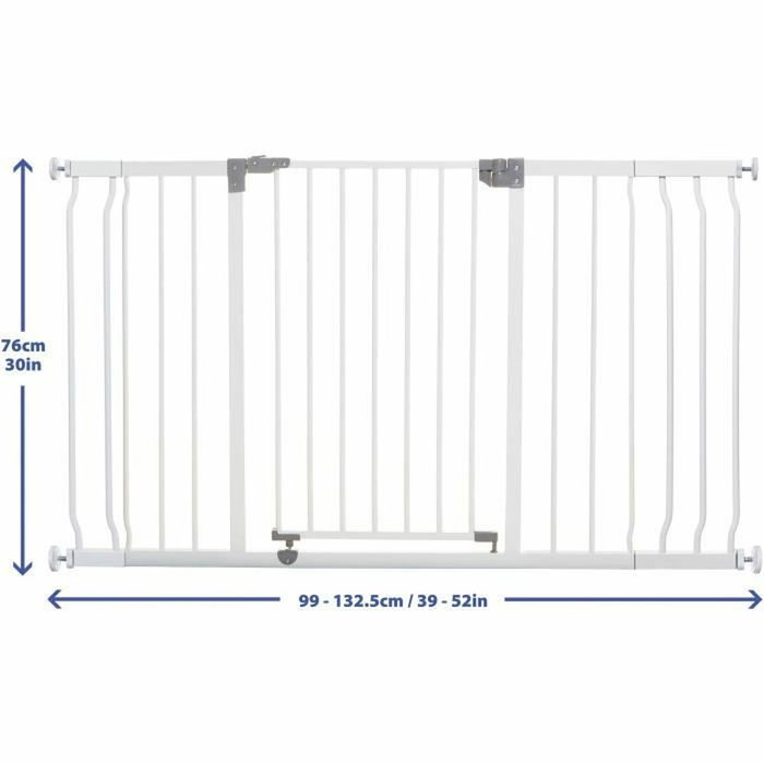 Dreambaby Barrière de sécurité Liberty avec 2 extensions, Blanc