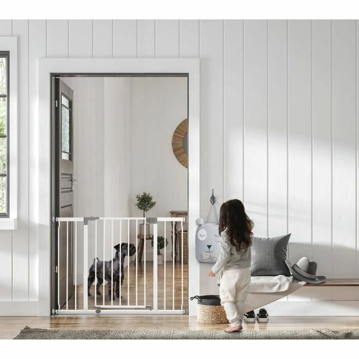 Dreambaby Barrière de sécurité Liberty avec 2 extensions, Blanc