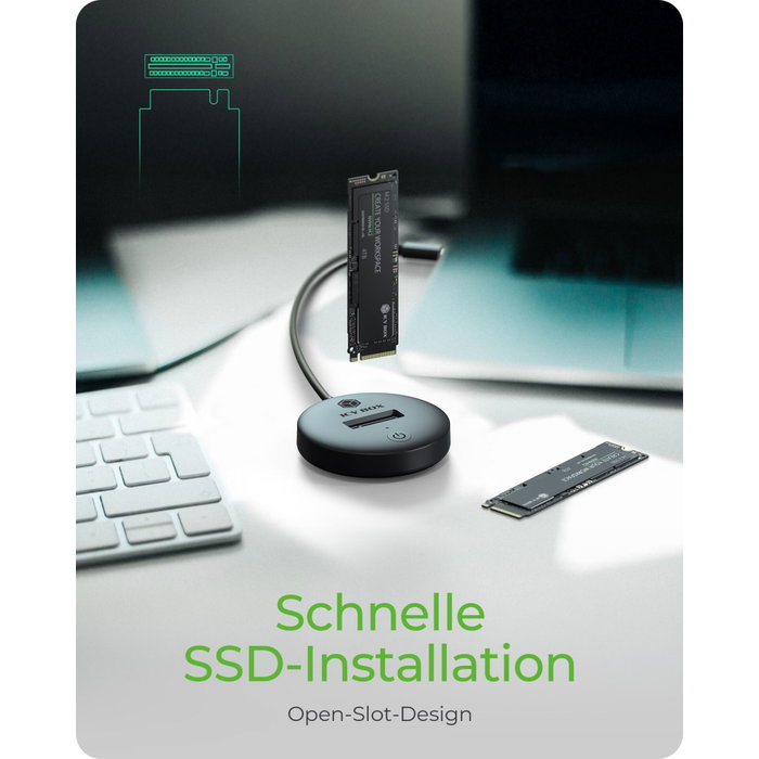 Icy IB-1610MCD-C31 Docking Station M.2 NVMe & SATA SSD Icy IB-1610MCD-C31 Docking Station M.2 NVMe & SATA SSD