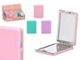 BERILO Miroir Pliable Rectangulaire Assorti 3 Couleurs (Lot de 24) Mancha de Morado, Rose et Vert