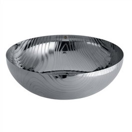 Alessi PU06/29 Bol Veneer en acier inoxidable 18/10 avec décor relief, 29 cm, design Patricia Urquiola