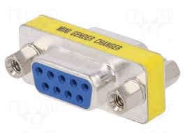 DIGITUS Adaptateur D-Sub 9pin socle des deux côtés connexion 1:1