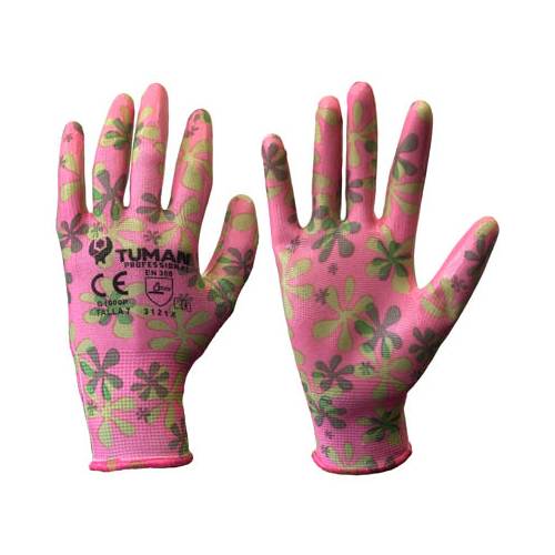 Tuman Gants en Polyester avec Revêtement Nitrilo Transparent Taille 07 Tuman Gants en Polyester avec Revêtement Nitrilo Transparent Taille 07