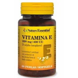 Nature Essential Vitamine E 400UI Naturelle 60 perles