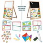 Lisciani Giochi Mes premières compétences - Chevalet Montessori double face avec lettres et chiffres magnétiques