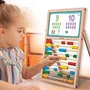 Lisciani Giochi - Mes Premières Compétences Chevalet, Jeu Montessori Tableau Double Face avec Lettres et Chiffres Magnétiques, Matériel Éducatif en Bois pour Enfants 3-6 Ans