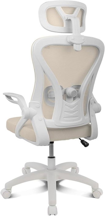 Drift DRAIR35WB Silla Gaming ergonomique blanche et beige avec repose-bras, dossier inclinable et roulettes Drift DRAIR35WB Silla Gaming ergonomique blanche et beige avec repose-bras, dossier inclinable et roulettes