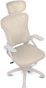 Drift DRAIR35WB Silla Gaming ergonomique blanche et beige avec repose-bras, dossier inclinable et roulettes