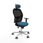 Piqueras y Crespo Chaise de Bureau 1D086G2 Noir Vert pétrole