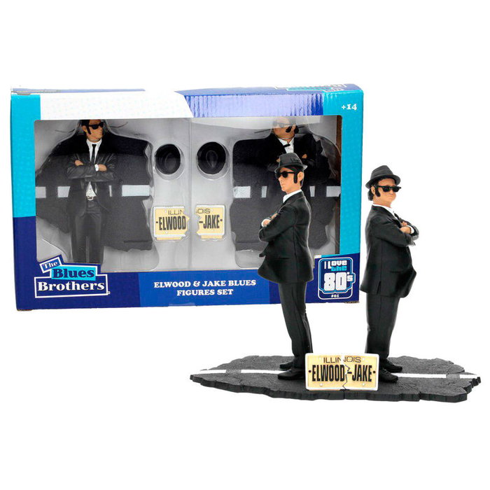 SD TOYS - Figurines Blues Brothers Jake et Elwood 18 cm avec accessoires - Blister 2 figurines SD TOYS - Figurines Blues Brothers Jake et Elwood 18 cm avec accessoires - Blister 2 figurines