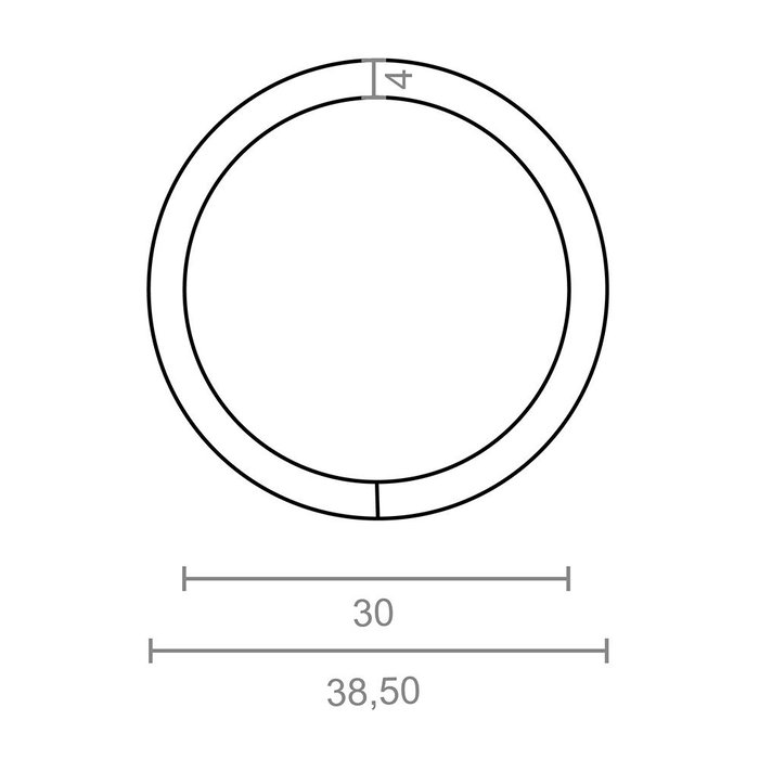 Edm Anneaux soudés modèle Ap14, acier zincé, ø38,50 x 4 mm, 4 pièces