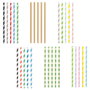 Cook Concept Lot de 50 pailles fantaisie en papier