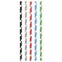 Cook Concept Lot de 50 pailles fantaisie en papier