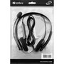 Sandberg MiniJack Office Headset Saver, Casque micro avec adaptateur pour smartphone et PC, serre-tête et bras microphone réglables, pour visioconférences