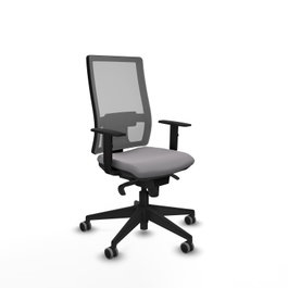 PIQUERAS Y CRESPO Chaise de bureau Horna, mécanisme synchrone, gris