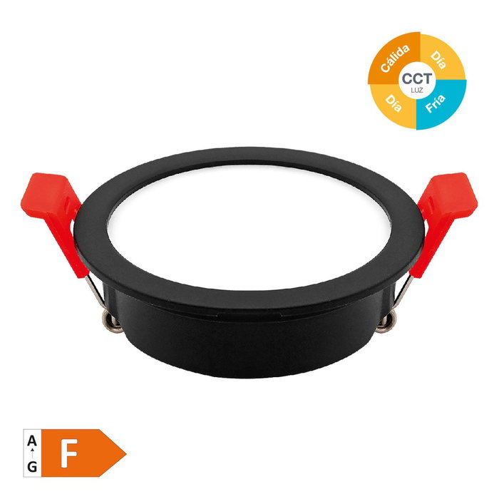 GSC Evolution Aro redondo empotrable compacto LED Lumati 4W Negro GSC Evolution Aro redondo empotrable compacto LED Lumati 4W Negro