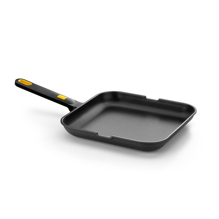 Bra Daily Pro Poêle à griller lisse en aluminium fondu, 28 cm Bra Daily Pro Poêle à griller lisse en aluminium fondu, 28 cm