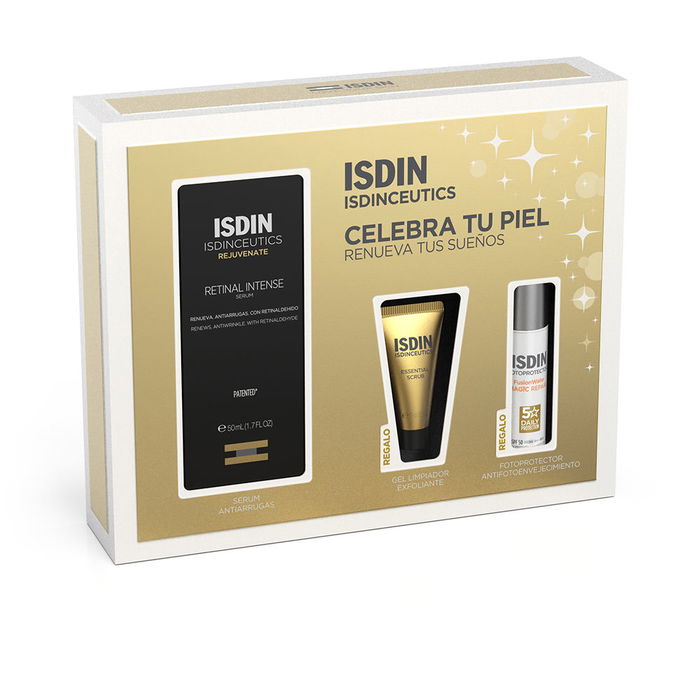 Isdin Isdinceutics Retinal Intense Sérum Coffret 3 Pièces avec Sérum Anti-Rides 50 ml, Gel Nettoyant Exfoliant 10 ml et Crème Solaire Anti-Photovieillissement 15 gr Isdin Isdinceutics Retinal Intense Sérum Coffret 3 Pièces avec Sérum Anti-Rides 50 ml, Gel Nettoyant Exfoliant 10 ml et Crème Solaire Anti-Photovieillissement 15 gr