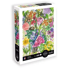 Sentosphere Puzzle Calypto 500 Pièces - Les Fleurs du Printemps - Toucher Soyeux - Puzzle Affiche Décoratif - À Partir de 8 Ans