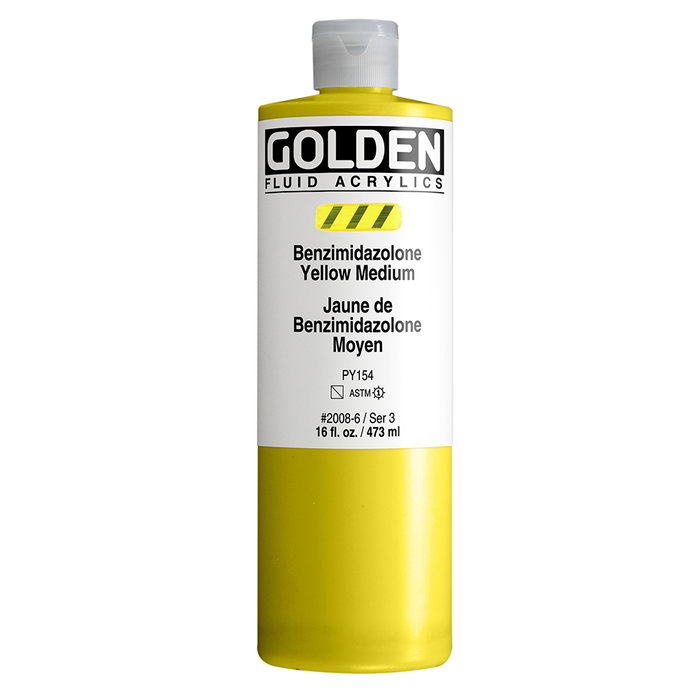Golden Jaune Benzimidazolone Moyen Fluid Color 473 ml Golden Jaune Benzimidazolone Moyen Fluid Color 473 ml