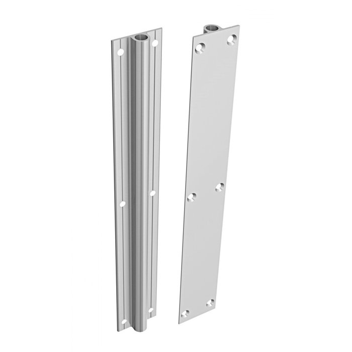 HERRAJES ALK Kit de redressement en aluminium ANNIE, Argent mat, Pack de 2 HERRAJES ALK Kit de redressement en aluminium ANNIE, Argent mat, Pack de 2