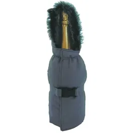 Housse isotherme Grand Nord pour gobelet thermique, tissu molletonné, diamètre 9 cm, hauteur 29 cm