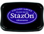Tsukineko STAZON Tampon encreur bleu ultramarin pour verre et plastique