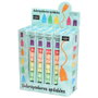 The Concept Factory Jeu de 5 surligneurs empilables ours rose, orange, jaune, vert et bleu