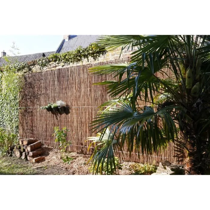 Nature Canisse en Osier Fin Occultante 4/5 - Dimensions 1 x 3 m - FSC® - Décoration Naturelle pour Extérieur