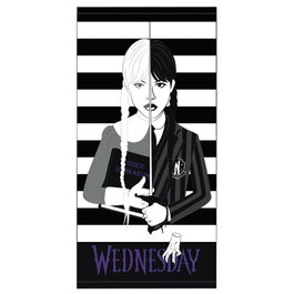 NETFLIX Serviette Mercredi Wednesday microfibra 70x140cm