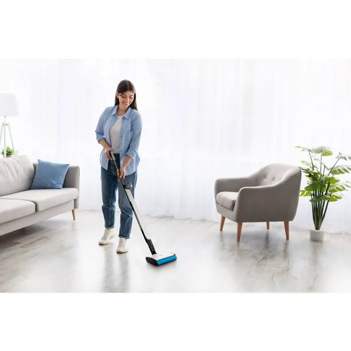 MEDION MD100102 - Aspirateur balai sans fil 30W, autonomie 45 min, réservoirs eau propre/sale, auto-nettoyage pour sols durs (parquet, carrelage, stratifié)