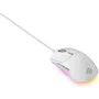 Steelseries Souris Gaming Filaire Rival 3 Gen 2 - Blanc, Capteur TrueMove Core 8.5K DPI, RGB 3 zones, 77g
