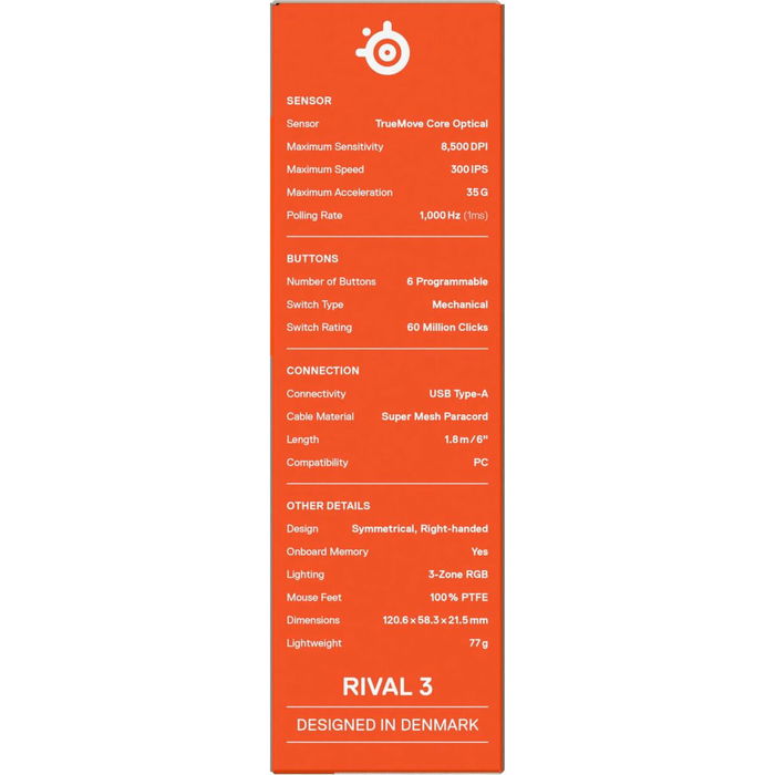 Souris SteelSeries 62516 Blanc