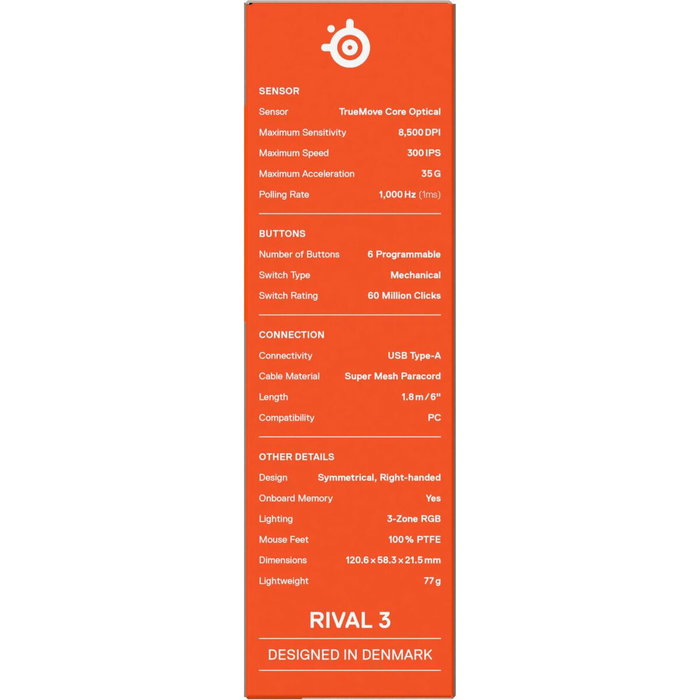 Souris SteelSeries 62516 Blanc Souris SteelSeries 62516 Blanc