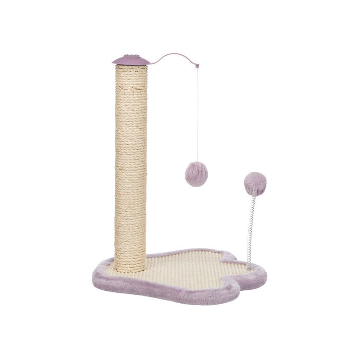 Trixie Patte griffoir Junior avec poteau - 50 cm - Naturel et mauve