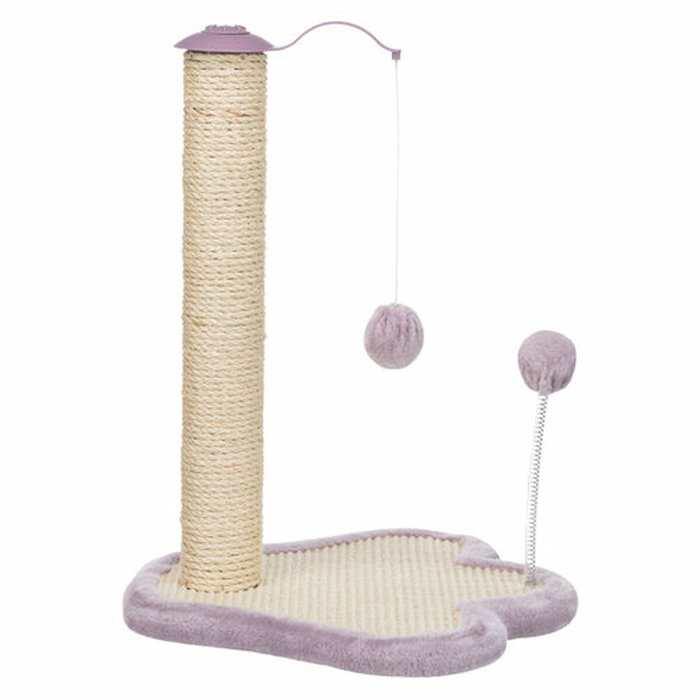 Trixie Patte griffoir Junior avec poteau - 50 cm - Naturel et mauve
