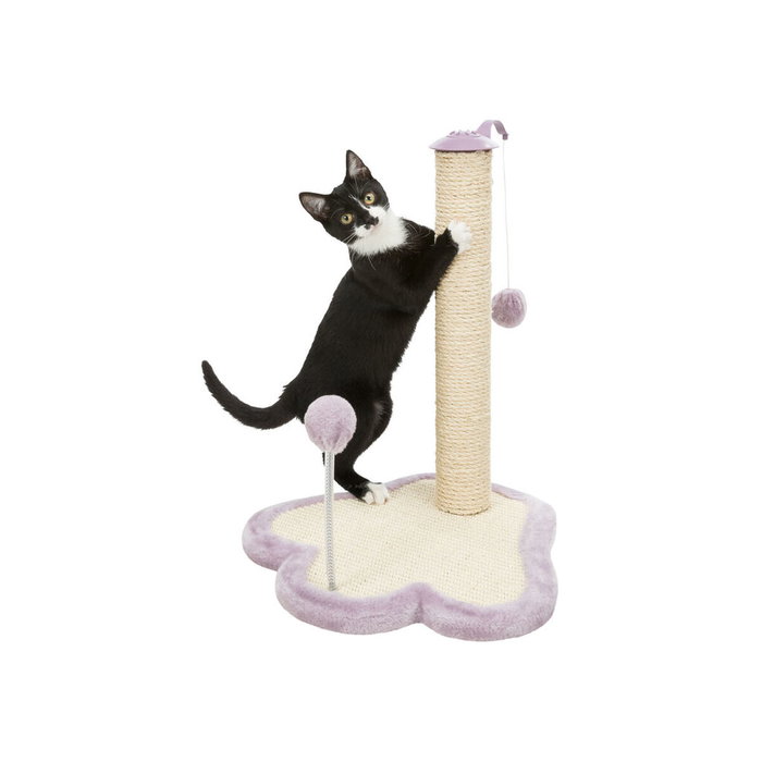 Trixie Patte griffoir Junior avec poteau - 50 cm - Naturel et mauve