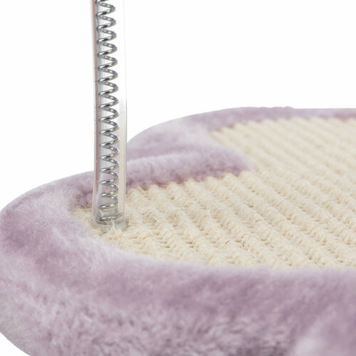 Trixie Patte griffoir Junior avec poteau - 50 cm - Naturel et mauve