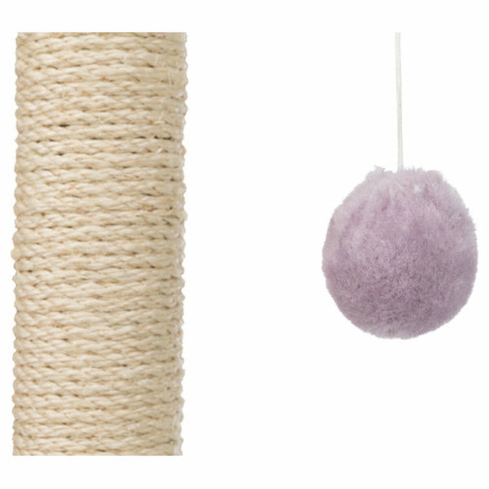 Trixie Patte griffoir Junior avec poteau - 50 cm - Naturel et mauve