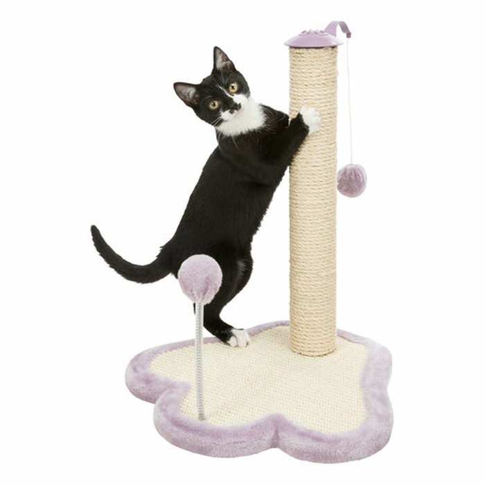 Trixie Patte griffoir Junior avec poteau - 50 cm - Naturel et mauve