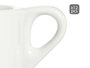 VESSIA Set de 6 tasses à café en porcelaine blanche avec soucoupes 200ml