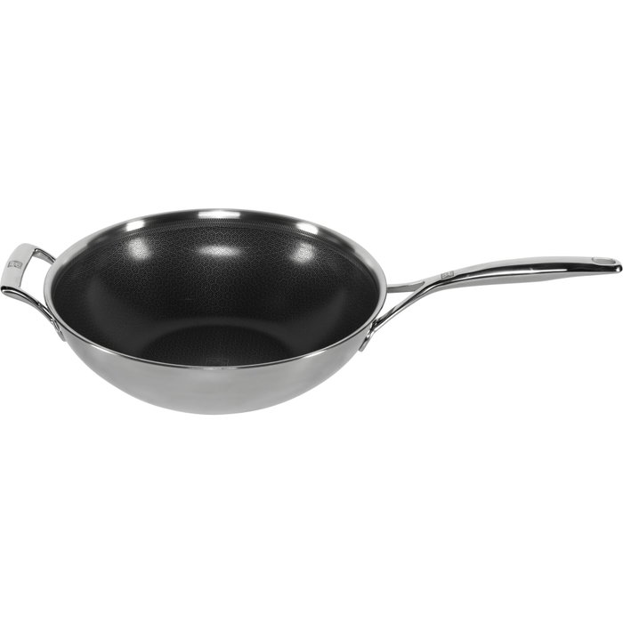 Zwilling Peak Wok en acier inoxydable 30 cm avec couvercle Zwilling Peak Wok en acier inoxydable 30 cm avec couvercle