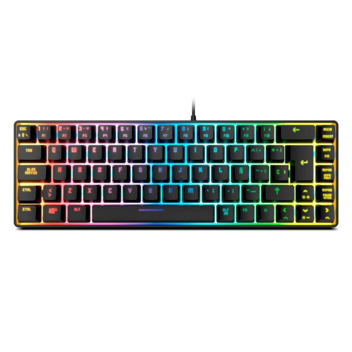 Krom Kalista, clavier gaming membranaire 62% avec rétroéclairage RGB Rainbow, USB Krom Kalista, clavier gaming membranaire 62% avec rétroéclairage RGB Rainbow, USB